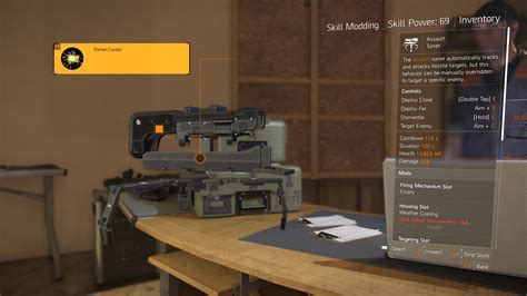 the division 2 skill vanity mod slot